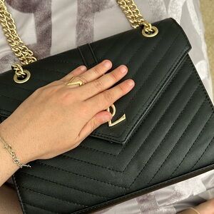 black chain bag Yves inspired